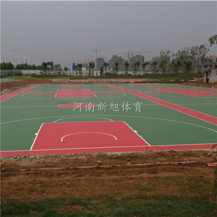 硅pu籃球場(chǎng)材料