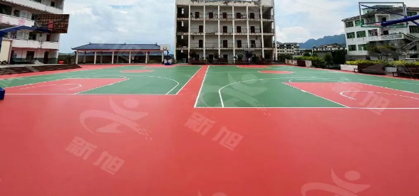 貴州某學(xué)校塑膠跑道升級(jí)