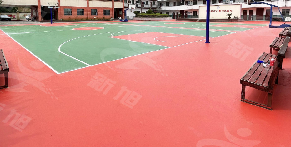學(xué)校硅pu籃球場升級