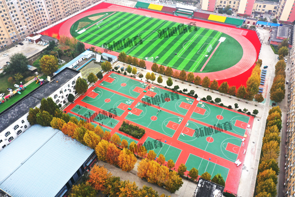 商丘塑膠跑道完工